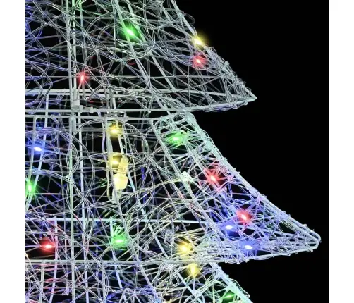 Kalėdų Eglutė Su 100 Led Įvairiaspalvis 120 Cm Akrilas