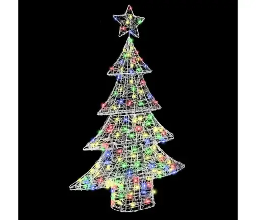 Kalėdų Eglutė Su 100 Led Įvairiaspalvis 120 Cm Akrilas