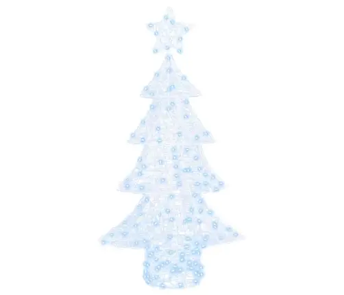 Jõulupuu Koos 160 Led-Iga Külm Valge 150 Cm Akrüül