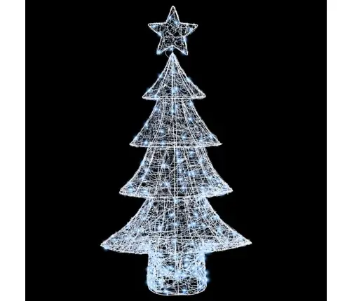 Jõulupuu Koos 160 Led-Iga Külm Valge 150 Cm Akrüül