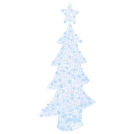 Ziemassvētku Eglīte Su 160 Led Vēsi Balta 150 Cm Akrils Vidaxl