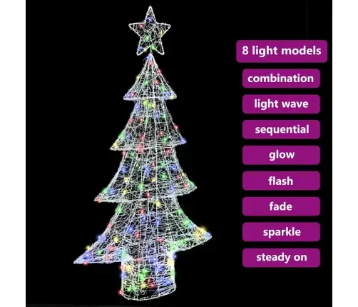 Ziemassvētku Eglīte Su 160 Led Daudzkrāsains 150 Cm Akrils Vidaxl Ziemassvētku Eglīte Su 160 Led Daudzkrāsains 150 Cm Akrils Vidaxl
