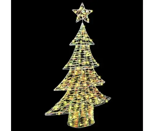 Ziemassvētku Eglīte Su 120 Led Silti Balta 120 Cm Pet Vidaxl