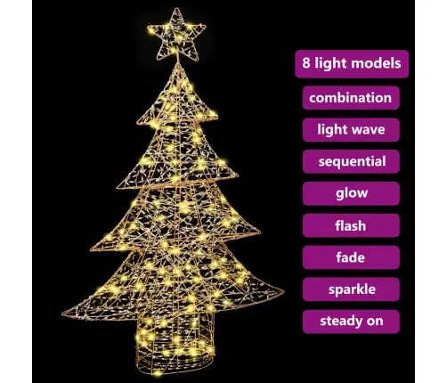 Ziemassvētku Eglīte Su 120 Led Silti Balta 120 Cm Pet Vidaxl