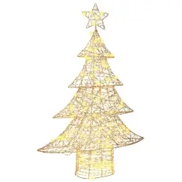 Ziemassvētku Eglīte Su 120 Led Silti Balta 120 Cm Pet Vidaxl