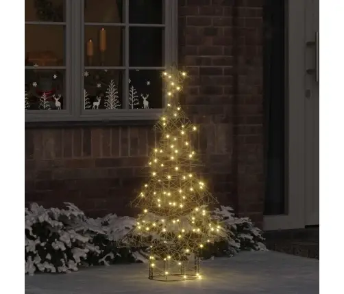 Kalėdų Eglutė Su 120 Led Šilta Balta 150 Cm Ratanas