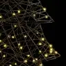 Ziemassvētku Eglīte Su 160 Led Silti Balta 150 Cm Rotangpalma Vidaxl