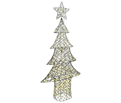 Ziemassvētku Eglīte Su 240 Led Silti Balta 180 Cm Rotangpalma Vidaxl