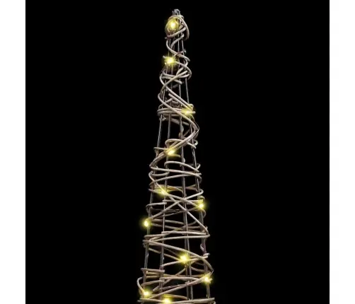 Jõulupuu Koos 90 Led-Iga 3 Pcs Soe Valge 20 X 20 X 80 Cm Rotang