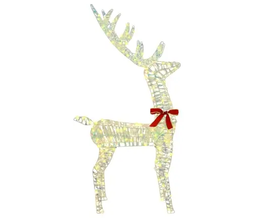 3D Ziemeļbriedis Silti Balta 128 Cm Pet Vidaxl