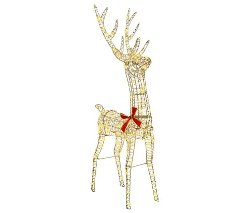 3D Reindžeras Su 140 Led Šilta Balta 128 Cm Pet 3D Reindžeras Su 140 Led Šilta Balta 128 Cm Pet
