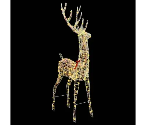 3D Ziemeļbriedis Silti Balta 180 Cm Pet Vidaxl