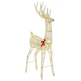 3D Reindžeras Su 250 Led Šilta Balta 180 Cm Pet