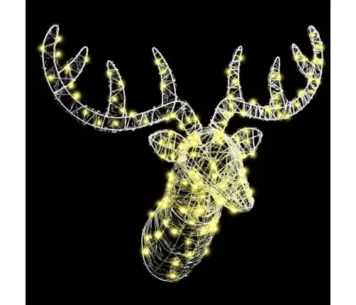 Briedis Galva Silti Balta 60 Cm Akrils Vidaxl