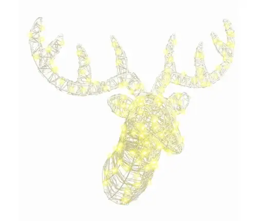 Briedis Galva Silti Balta 60 Cm Akrils Vidaxl