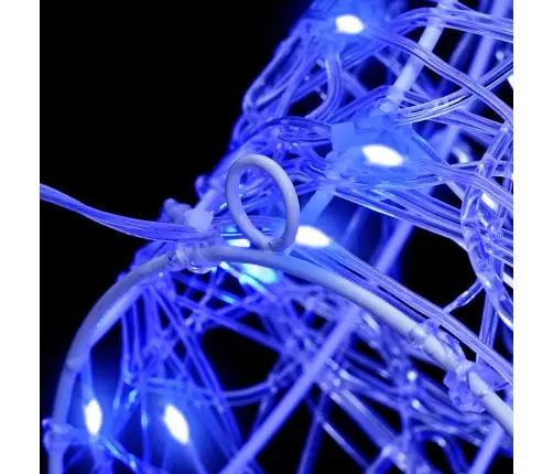 Põdra Pea Koos 140 Led-Iga Sinine 60 Cm Akrüül