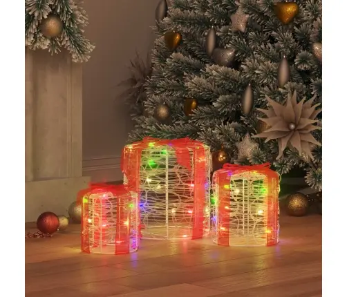 Dovanos Dėžutės Dekoracija 3 Pcs Spalvingas 20 X 20 X 21 Cm