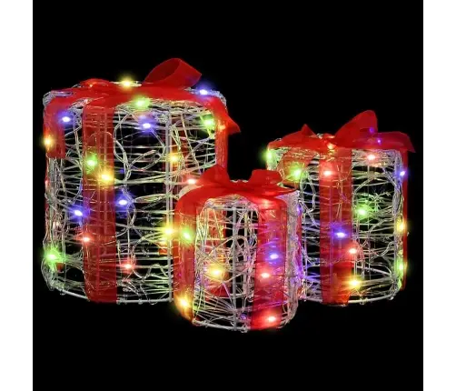 Dovanos Dėžutės Dekoracija 3 Pcs Spalvingas 20 X 20 X 21 Cm