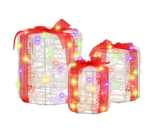 Dovanos Dėžutės Dekoracija 3 Pcs Spalvingas 20 X 20 X 21 Cm