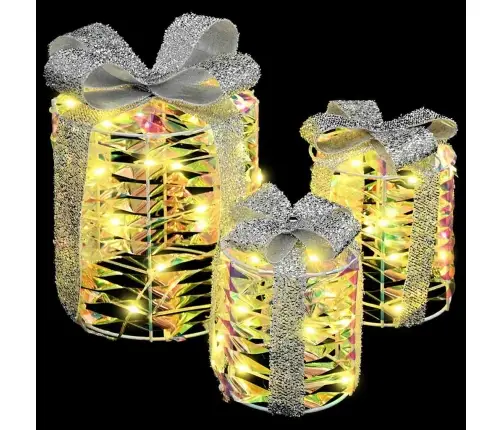 Kingituse Karp Dekoratsioon 3 Pcs Soe Valge 20 X 20 X 20 Cm Pet