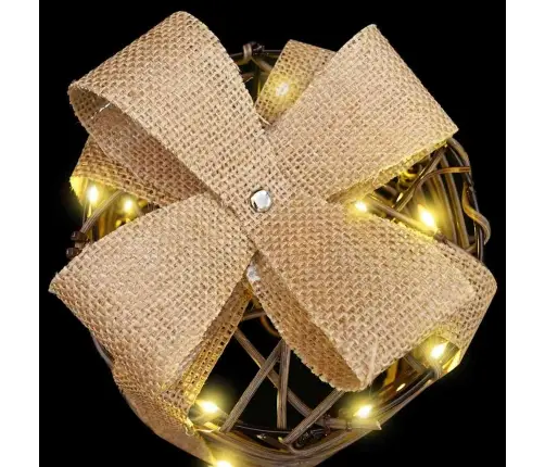 Dāvanas Kastes Dekorācija 3 Pcs Silti Balta Rotangpalma Vidaxl