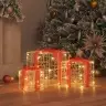 Dovanų Dėžė Su 60 Led 3 Pcs Šilta Balta 20 X 20 X 20 Cm Akrilas