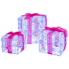 Kingituse Kast 3 Pcs Sinine 20 X 20 X 20 Cm Akrüül