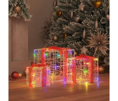 Kingituse Kast 3 Pcs Mitmevärviline 20 X 20 X 20 Cm Akrüül