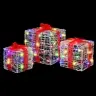 Dāvanu Kaste 3 Pcs Daudzkrāsains 20 X 20 X 20 Cm Akrils Vidaxl