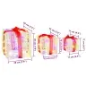 Dāvanu Kaste 3 Pcs Daudzkrāsains 20 X 20 X 20 Cm Akrils Vidaxl