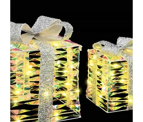 Kingituse Kast 3 Pcs Soe Valge 20 X 20 X 20 Cm Pet