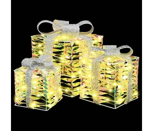 Kingituse Kast 3 Pcs Soe Valge 20 X 20 X 20 Cm Pet