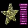 3D Zvaigzne Su 50 Led Silti Balta 55 X 53.5 X 10 Cm Akrils Vidaxl