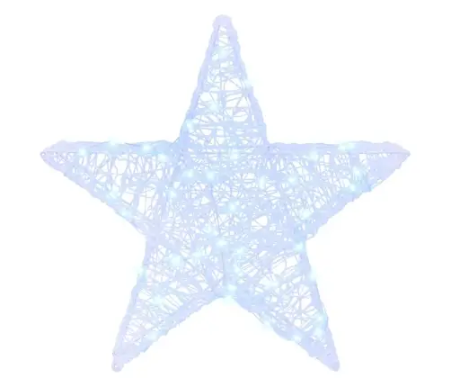 3D Täht Koos 50 Led-Iga Külm Valge 55 X 53.5 X 10 Cm Akrüül 3D Täht Koos 50 Led-Iga Külm Valge 55 X 53.5 X 10 Cm Akrüül