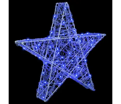 3D Täht Koos 50 Led-Iga Sinine 55 X 53.5 X 10 Cm Akrüül