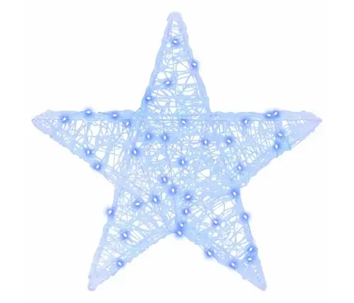 3D Täht Koos 50 Led-Iga Sinine 55 X 53.5 X 10 Cm Akrüül