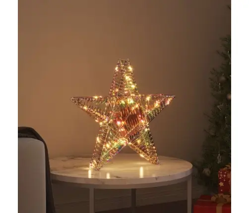 3D Zvaigzne Su 50 Led Silti Balta 55 X 52.5 X 9 Cm Pet Vidaxl