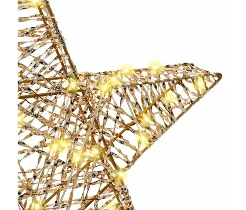 3D Zvaigzne Su 50 Led Silti Balta 55 X 52.5 X 9 Cm Pet Vidaxl
