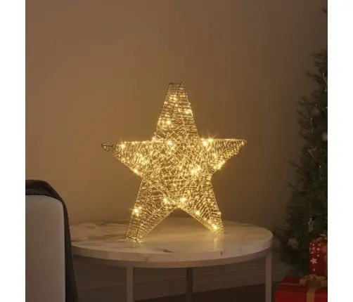 3D Täht Koos 50 Led-Iga Soe Valge 55 X 52.5 X 9 Cm Pet