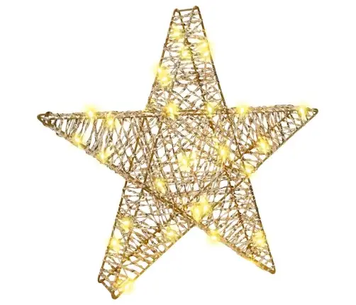 3D Zvaigzne Su 50 Led Silti Balta 55 X 52.5 X 9 Cm Pet Vidaxl