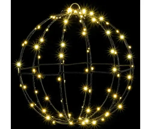 Bumba Su 96 Led Silti Balta 30 Cm Metāla Vidaxl Bumba Su 96 Led Silti Balta 30 Cm Metāla Vidaxl