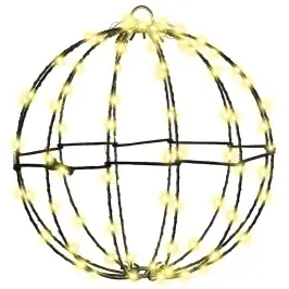 Bumba Su 96 Led Silti Balta 30 Cm Metāla Vidaxl