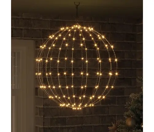 Bumba Su 192 Led Silti Balta 60 Cm Metāla Vidaxl