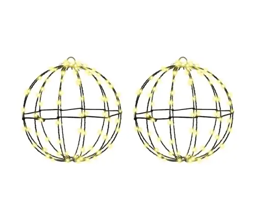 Dovana Su 192 Led 2 Pcs Šilta Balta 30 Cm Metalas Dovana Su 192 Led 2 Pcs Šilta Balta 30 Cm Metalas
