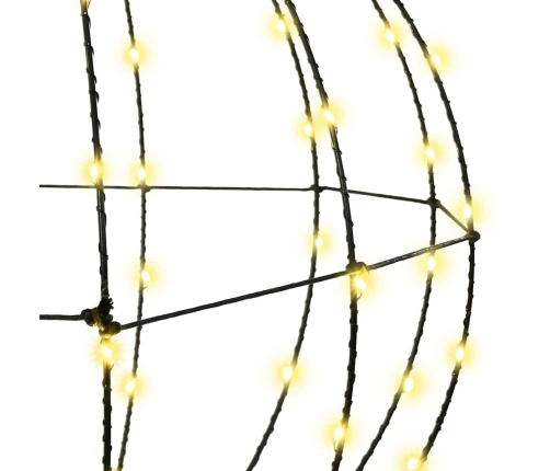 Bumba Su 192 Led 2 Pcs Silti Balta 40 Cm Metāla Vidaxl
