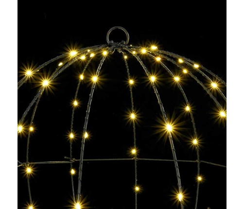 Bumba Su 192 Led 2 Pcs Silti Balta 40 Cm Metāla Vidaxl