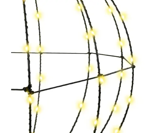 Bumba Su 320 Led 2 Pcs Silti Balta 50 Cm Metāla Vidaxl