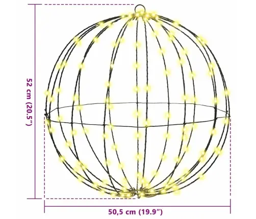 Bumba Su 320 Led 2 Pcs Silti Balta 50 Cm Metāla Vidaxl