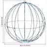 Dovana Su 192 Led Šalta Balta 60 Cm Metalas