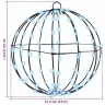 Pall Koos 192 Led-Iga 2 Pcs Külm Valge 30 Cm Metall